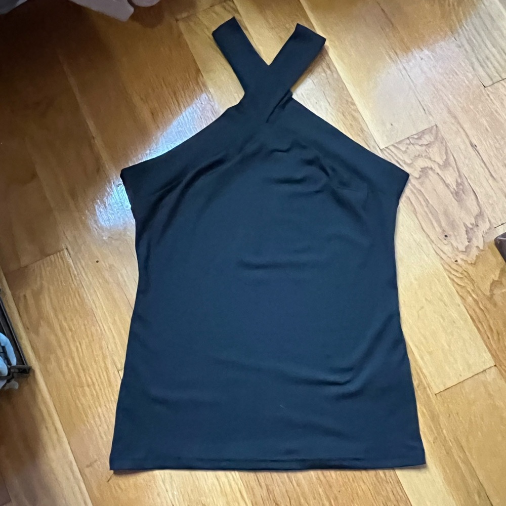 SHEIN Black Cross-Strap Camisole